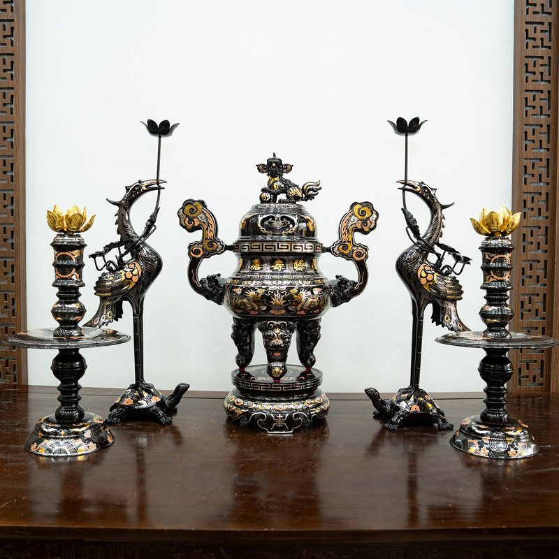 Bộ ngũ sự Pháp Lam 66cm