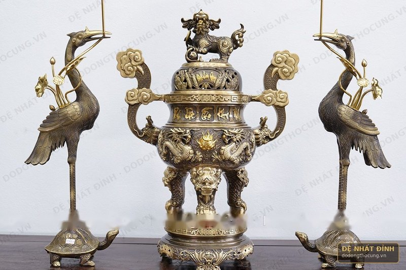 Bộ ngũ sự cuốn thư Phúc Lộc Thọ Khang Ninh — ảnh 3