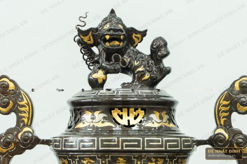 Bộ ngũ sự Hoa Sòi 60cm khảm tam khí — ảnh 4
