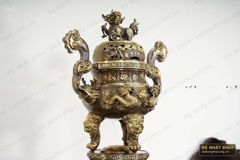 Bộ ngũ sự Song Long nắp cuốn thư 5 chữ — ảnh 4