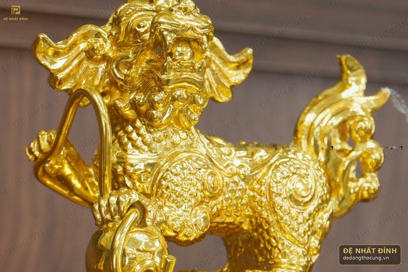 Đỉnh đồng cuốn thư 65cm dát vàng 24k — ảnh 4
