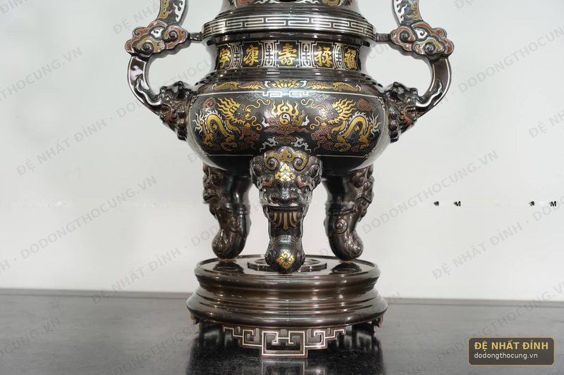 Đỉnh ngũ sắc đồng đỏ 70cm — ảnh 3