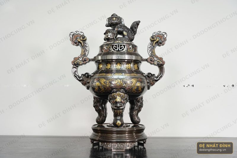 Đỉnh ngũ sắc đồng đỏ 70cm — ảnh 4