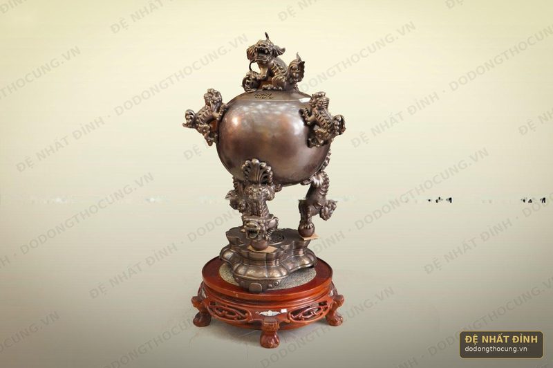 Đỉnh Thất Lân vờn cầu 1m trơn