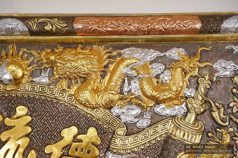 Bộ đại tự câu đối Đức Lưu Quang 1m76 khảm tam khí — ảnh 11