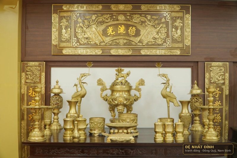 Đại tự câu đối kỹ nét mẫu mới, chữ Hiếu – Tôn hai bên
