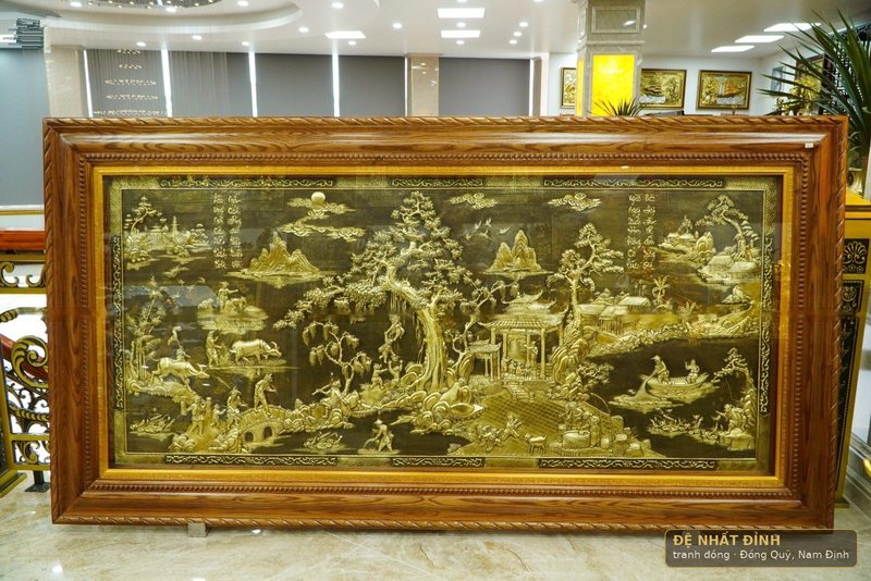 Tranh đồng quê màu giả cổ hàng kỹ — ảnh 2