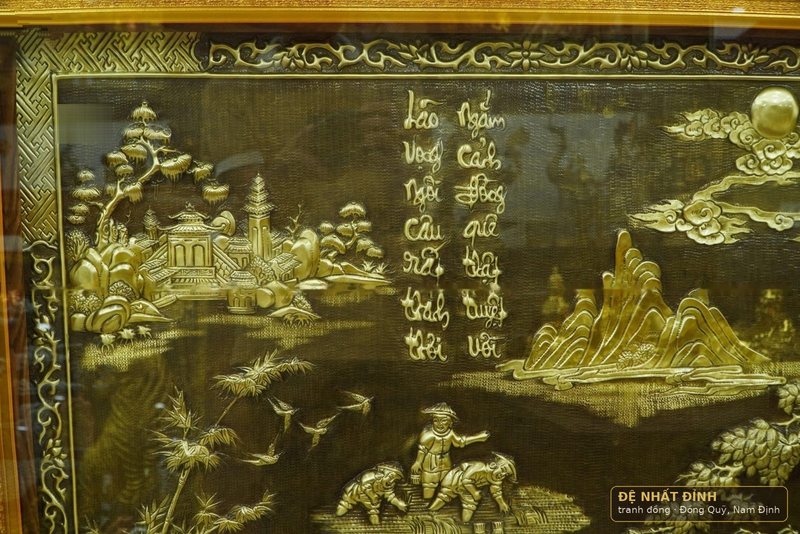 Tranh đồng quê màu giả cổ hàng kỹ — ảnh 3