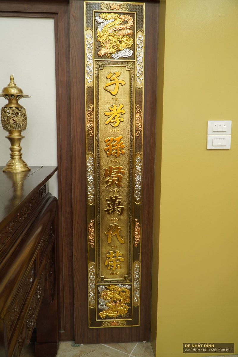 Hoành phi đại tự câu đối dát vàng, dát bạc — ảnh 11