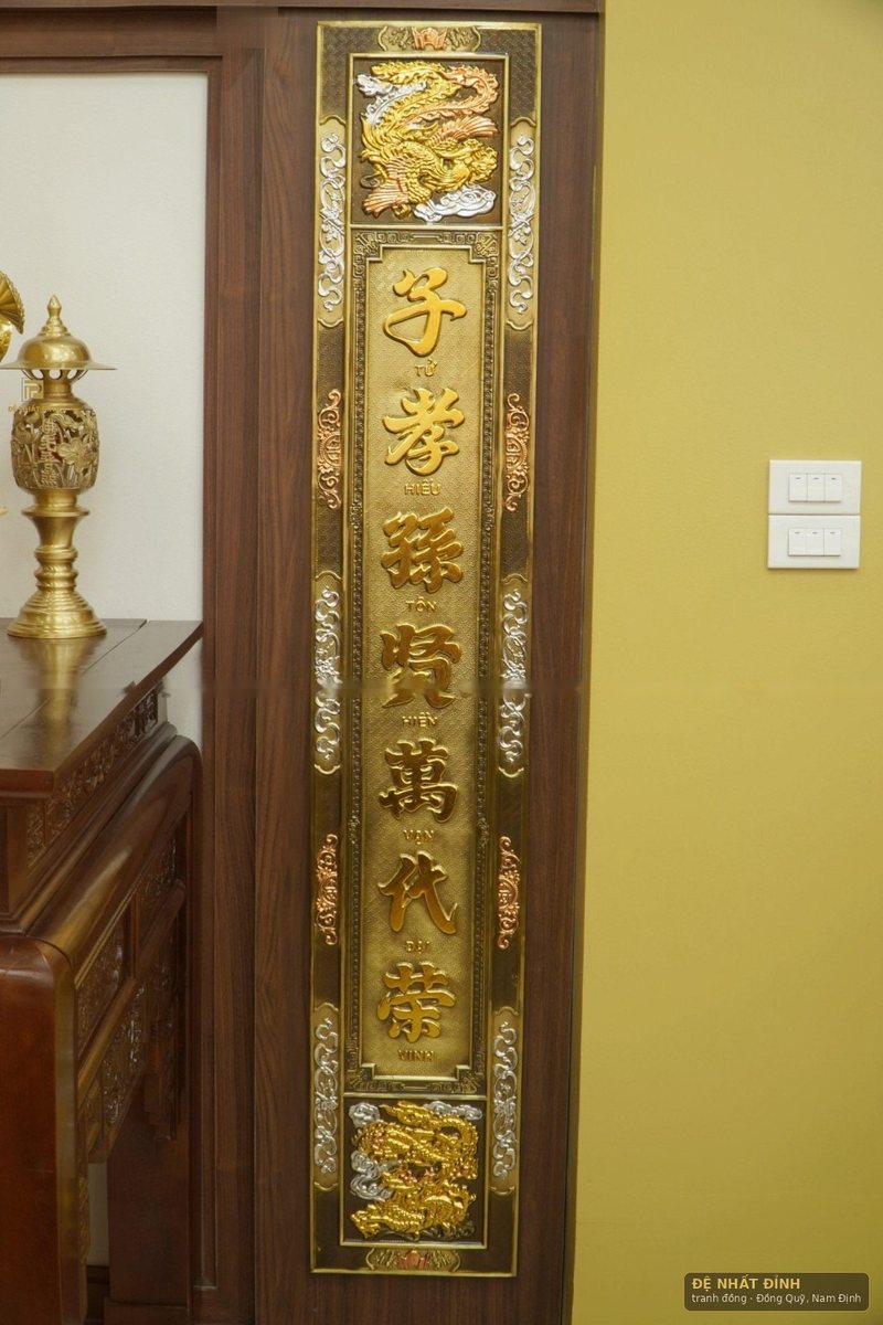 Hoành phi đại tự câu đối dát vàng, dát bạc — ảnh 4