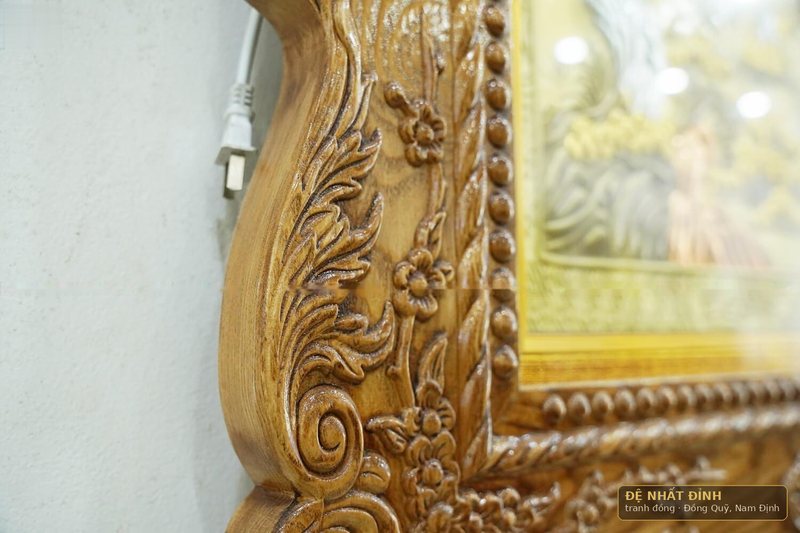 Mã đáo thành công khảm tam khí, khung gỗ sồi Nga — ảnh 11