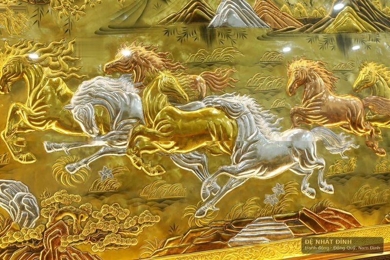 Mã đáo thành công khảm tam khí, khung gỗ sồi Nga — ảnh 4