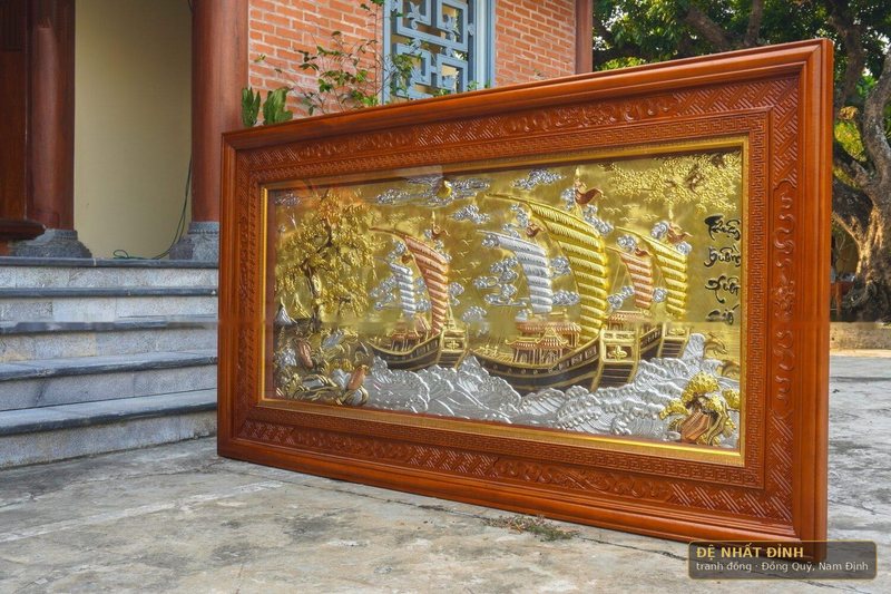 Thuận buồm xuôi gió bản to, khung gỗ bản rộng — ảnh 3