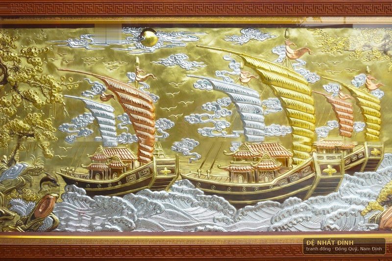 Thuận buồm xuôi gió bản to, khung gỗ bản rộng — ảnh 4