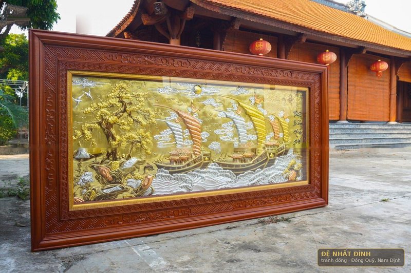 Thuận buồm xuôi gió bản to, khung gỗ bản rộng — ảnh 5