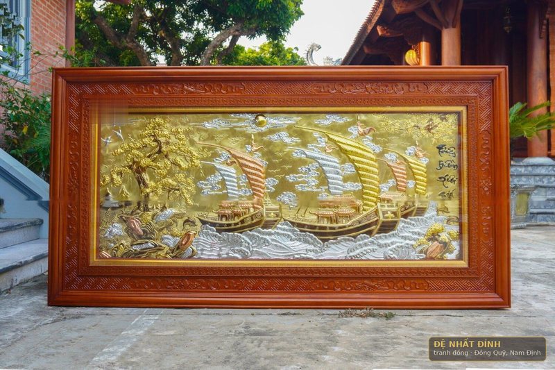 Thuận buồm xuôi gió bản to, khung gỗ bản rộng — ảnh 6