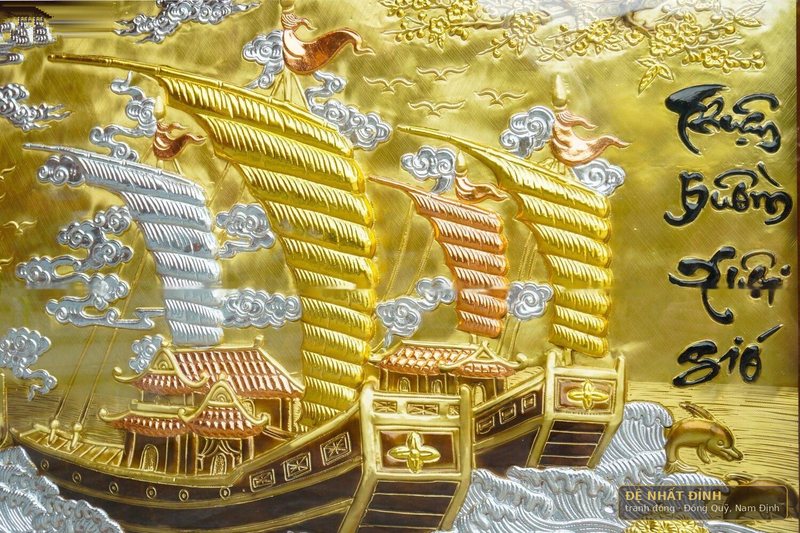 Thuận buồm xuôi gió bản to, khung gỗ bản rộng — ảnh 7